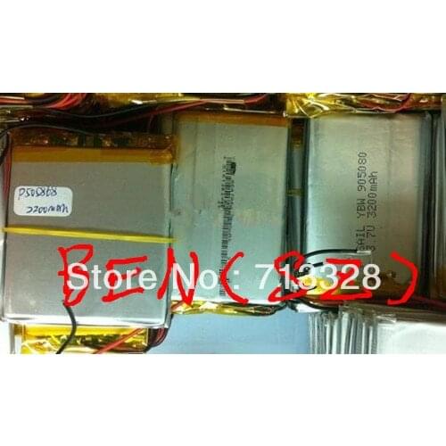 Size 105068 3.7V 3700mah Lithium polymer Battery with Board For PDA Tablet PCs Diital Products