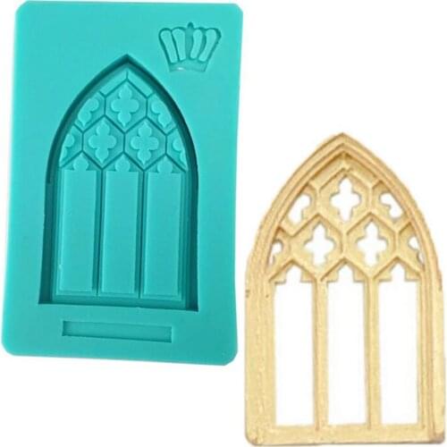 Luyou 1pc Door Lace Silicone Resin Molds Cake Decorating Tools Fondant Cake Mold Pastry Kitchen Baking Accessories FM1906
