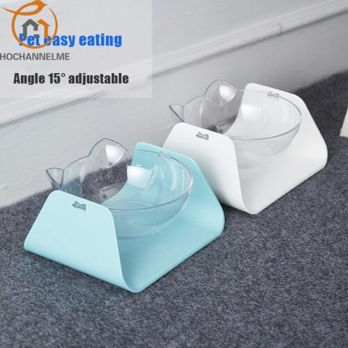 Pet Bowl for Cats Drinking Bowl for Dogs Cats Water Bowl Adjustable Angle Oblique Mouth Kitty Pot Protection of Cervical
