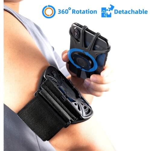 Disassemble the Running Mobile Phone Armband Outdoor Riding Navigation Rotating Armband Apple Samsung Sports Fitness Armband