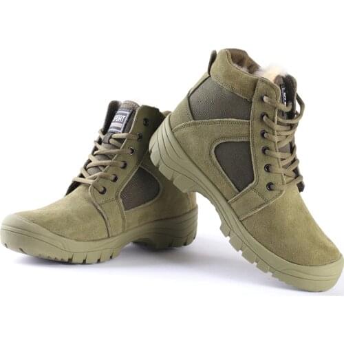 Men Hiking Shoes Waterproof Leather Boots Climbing Mountain Shoes Man Wearable Outdoor Sports Shoes High Top Winter Boot AA12001
