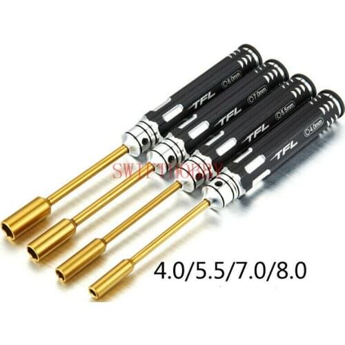 4PCS Hexagon Socket Screwdriver Set 4mm/5.5mm/7mm/8mm Tool Kit for RC Model Tool
