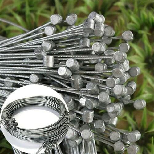 10pcs 2M MTB Bicycle Brake Line Bicycle Speed Line Fixed Gear Shifter Gear Brake Cable Sets Core Inner Wire for MTB Road Bikes