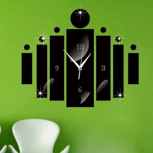 Wall Clock Simple Home Decor Creative Modern Design Art Watch Silent Time