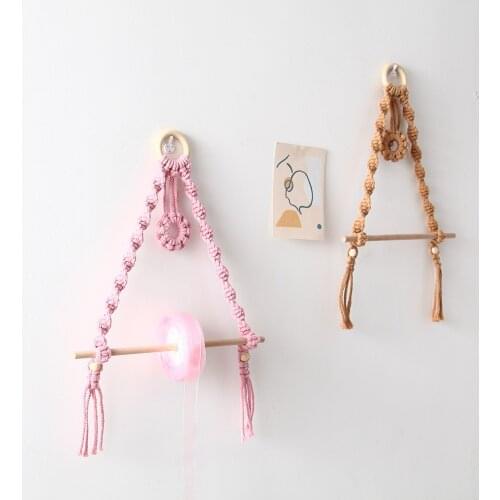 New Simple Paper Towel Towel Rack Bedroom Living Room Decoration Hand-woven Shelves Bathroom Paper Towel Holder