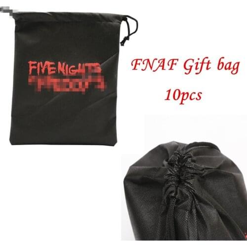 Anime Figures Five FNAF Gift bag Backpacks FNAF Non-woven Fabrics Drawstring Backpack Shopping bag 10pcs