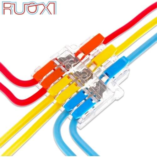 Wire connector In 0.5-6mm2 fast electrical distributor cable connector plug-in wire terminal block connector 3 in 6 out