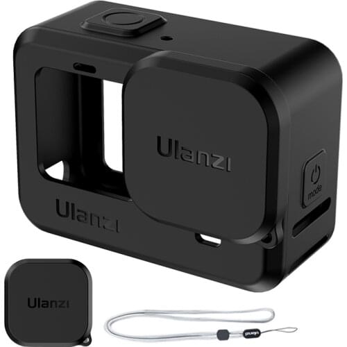 Ulanzi Gopro 9 Silicon Case+Lens Cover+Hand Strap for GoPro Hero 9 Black Protective Housing Action Camera Accessories