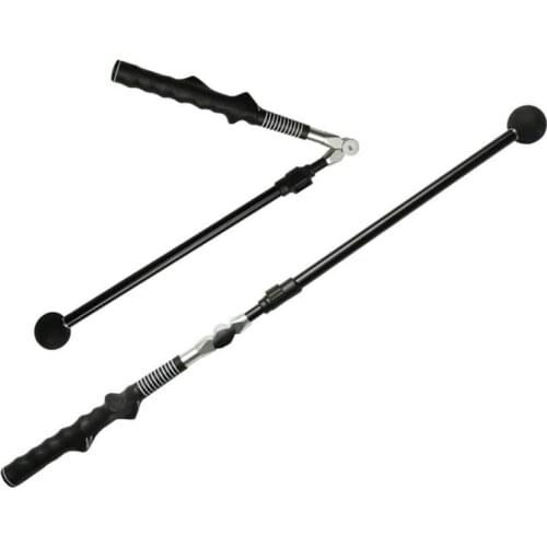 Folding Golf Swing Trainer With Hand Grip Golfer Practice Aids Training Tools Correct Position Stretch Gift For Golf Beginners