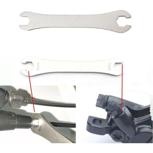 91mm Bike Oil Disc Brake Oil Pipe Locking Screw Wrench Cycling Repair Tool Stainless Steel 7-8mm Open End Spanner Dropship