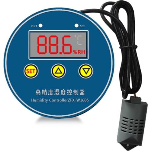 ZFX-W1605 Digital Humidity Controller Intelligent Humidity Control Switch Humidistat Regulator Hygrometer Temperature Controller