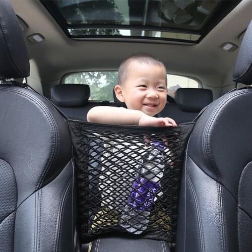 Universal Double Seat Between The Storage Mesh Net Bag Accommodated Zhiwu Dai Automotive Supplies Modified with Grocery Bags