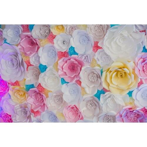 VinylBDS 10x10ft Newborn Photography Background Flower Photography Studio Backdrop Washable Wrinkle Free Photography Backdrops