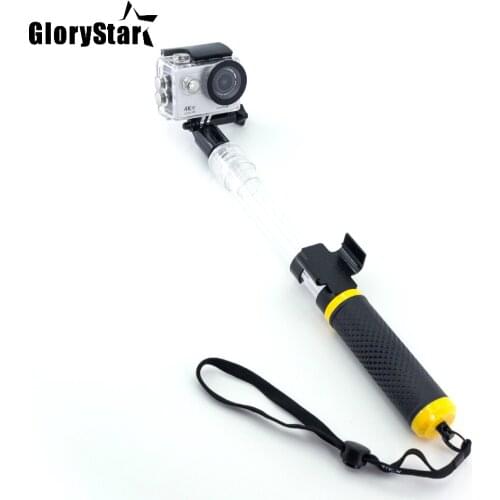 Waterproof Transparent Selfie Stick Monopod Tripod Remoter Holder for GoPro Session Go Pro Hero 876 5 4 3 Xiao Yi 4k SJCAM Osmo