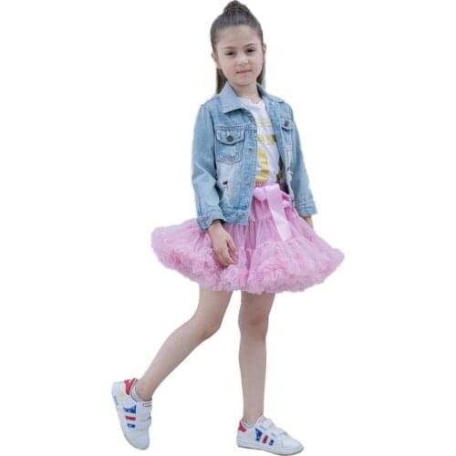 Kephy Tutu Skirt swing Tulle Petticoat fluffy pettiskirt for Bridesmaid Party Women Skirt Tutu four seasons Parent-child Skirt