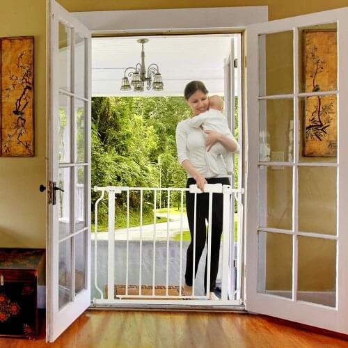 New Children Safety Gate Baby Protection Security Stairs Door For kids Pet Easy Installation Isolating Fixed Plate Security Gate