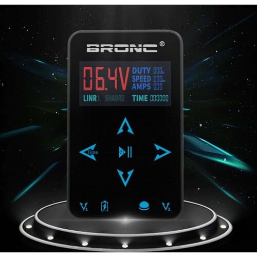 2020 New Original HUMMINGBIRD BRONC UPGRADE Touch Screen Intelligent Digital LED Makeup Dual Tattoo Power Supplies set