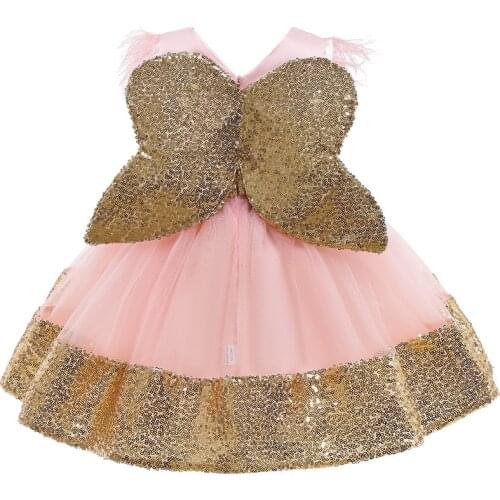 2020 Christmas Childrens Cosplay Costume Sequined Bow Fancy Carnival Princess Party Girls Tutu Ball Gown Dress Vestidos