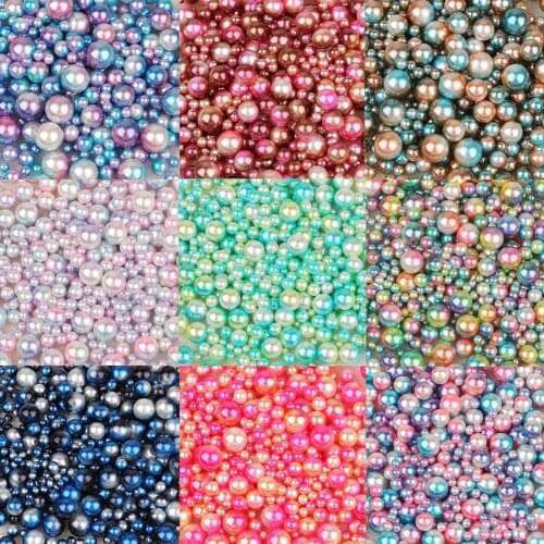 250pcs Artificial Pearl Beads for Girls Kids Diy Bracelet Arts 4-10mm Round Beads Jewellery Craft