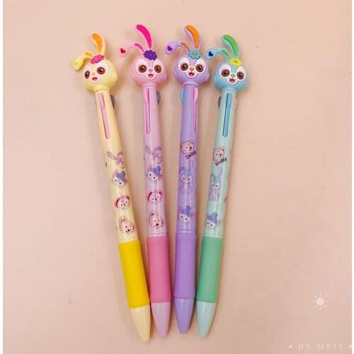 36 pcs/lot Cartoon Rabbit 3 Colors Ballpoint Pen Cute ball pens School Office writing Supplies Promotional Stationery Gift