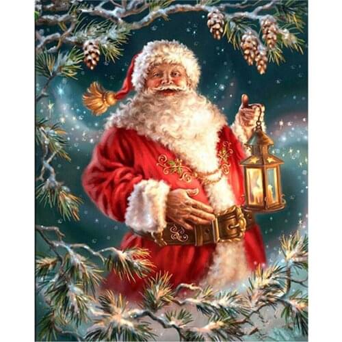 5D Diy Embroidery Kids Rhinestone Picture Santa Claus Diamond Painting Portrait Cross Stitch Mosaic Wall Home Decor JX691