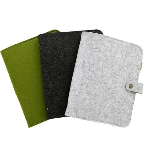 A5 A6 Felt Shell Fabric Notebook Loose Leaf Notebook Paper Planner Inner Page Ring Binder Stationery Gift Traveler Journal