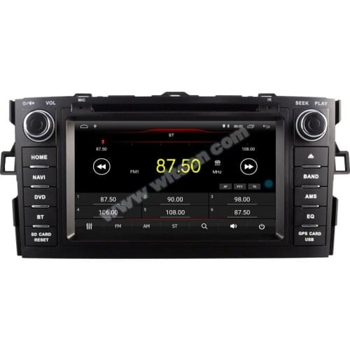 7" Android 10 OS Car DVD Multimedia Navigation GPS Radio for Toyota Auris E150 2006-2012 with Car Play / Android Auto Support