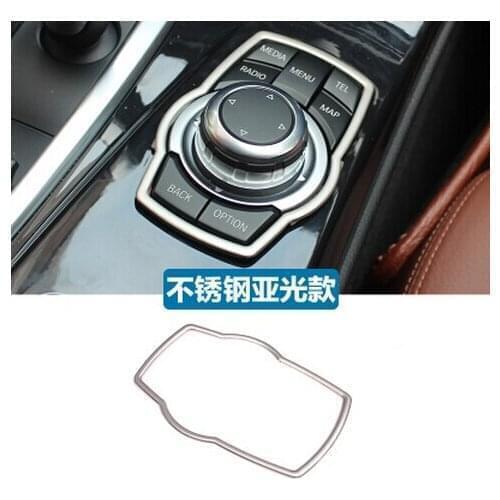 Car Interior Multimedia Buttons Cover Molding Stainless Steel Trim For BMW 1 3 4 5 Series X1 X3 X4 X5 X6 F10 F11 F07 F30 F31