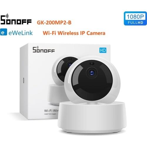 SONOFF GK-200MP2-B 1080P HD eWelink Mini Wifii Camera Wireless IP Camera 360 IR Night Vision Baby Monitor Surveillance Cameras