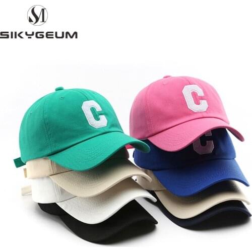 SIKYGEUM Men Women Baseball Caps Letter Embroidery Cotton Sports Cap Male Female Snapback Hat Golf Tenis Caps Luxury Sun Cap