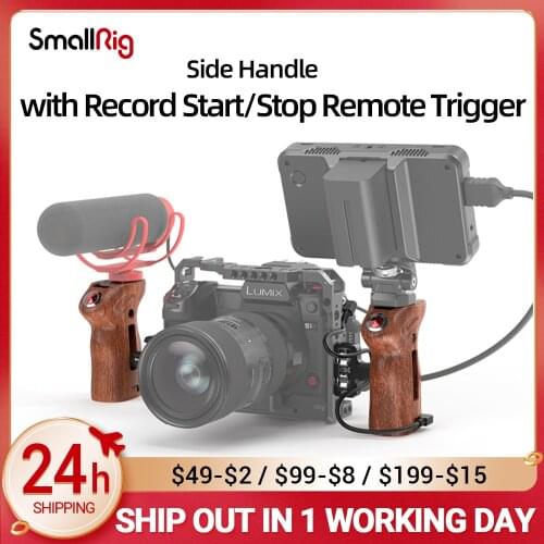 SmallRig Threaded Side Handle with Record Start/Stop Remote Trigger For SONY/ Panasonic/FUJIFILM/Z CAM 3323