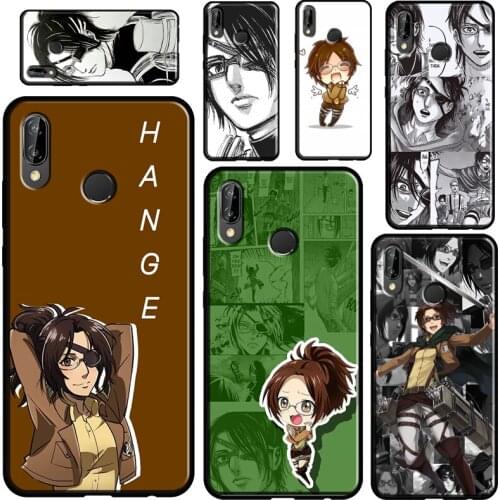 Hange Zoe Attack on Titan anime Case For Huawei P30 P40 P10 P20 Lite P Smart 2021 Nova 5T Cover For Honor 20 Pro 8X 9X 10i
