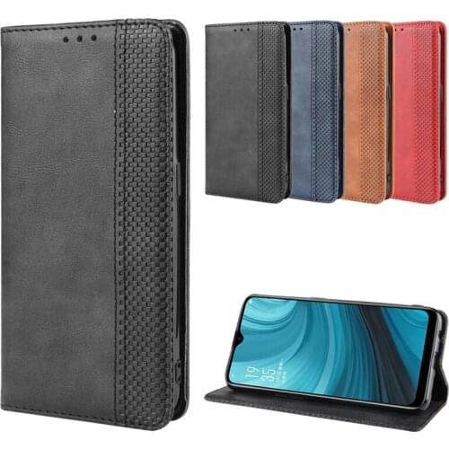 OPPO AX7 Case Luxury Leather Flip cover funda with Stand Card Slot phone cases For OPPO AX7 CPH1901 A7 Without magnets coque