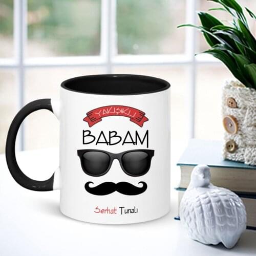 Fathers Day Custom Black Mug Cup-002