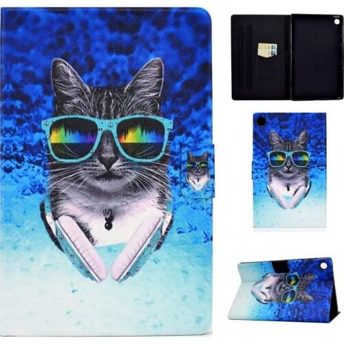 Colorful Tablet Case For Lenovo Tab M10 FHD Plus M10plus TB-X606F TB-X606X 10.3'' PU Leather folding Stand Skin Shell