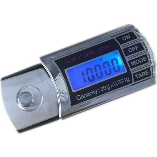 20g 0.001g Mini LCD Digital Pocket Diamond Jewelry Scale Electronic Milligram Grams Weight Balance Scales With Retail Box