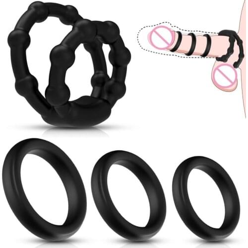 Penis Ring Elastic Scrotal Binding Delay Ejaculation Lasting Erection Masturbator Cock Rings Dick Penisring Sextoys for man shop