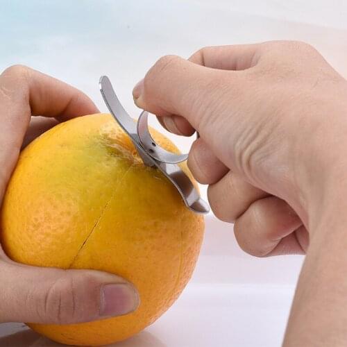 Stainless Steel Ring Peeling Orange Creative Orange Peeling Device Ring Opening Orange Grapefruit Peeling Pomegranate Peeler