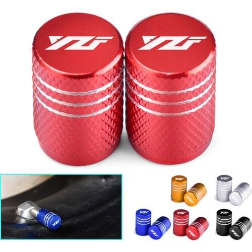 YZF LOGO Motorcycle Tire Air Valve Caps Moto Wheel Tyre Dust Stems Cover For Yamaha YZF R1 R3 R6 R15 R125 R25 450 250 2003-2020