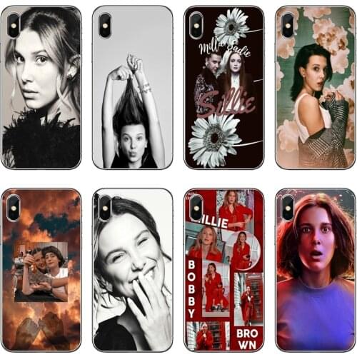 Millie Bobby Brown Silicone Phone Case For Huawei P20 P30 P40 Pro P10 P9 Lite Y5 Y6 Y7 Y9 P Smart Plus 2018 2019