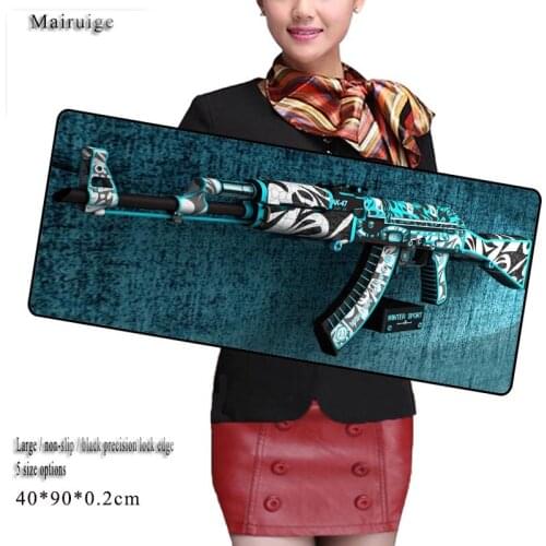 Mairuige Shop CS GO Locking Edge Large Gaming Mouse Pad Pad for PC Computer Laptop Notbook for League of Legends Free Shipping