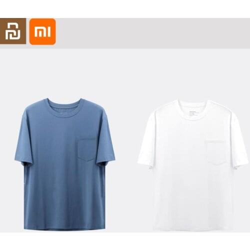 2 pieces of xiaomi mijia youpin mens business round neck short-sleeved T-shirts simple sports slim all-match half sleeves