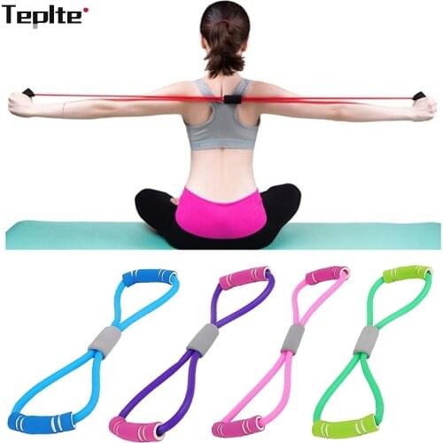 Tensioner open shoulder pull back trainer chest expansion home men and women fitness ring figure pull rope