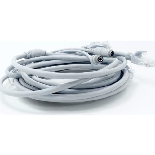 NC-5m/10m/15m/20m/30m/40m IP camera Network Cable Two-in-One Cable RJ45 + DC Power CAT5/CAT-5e Network Cables
