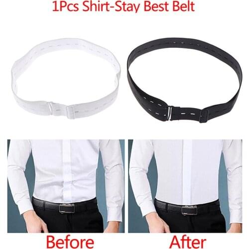 Non-slip Wrinkle-Proof Shirt Holder Straps Adjustable Belt Locking Belt Holder Near Shirt-Stay