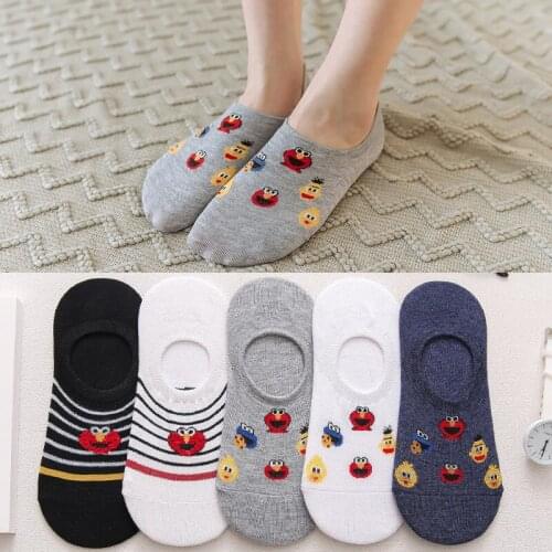 Fast Shipping 2020 New Arrival Slipper Invisible Cartoon Womens Short Socks Cotton No Show Socks For Women