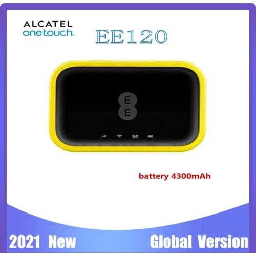 New Unlocked Alcatel EE120 Cat12 600Mbps Portable 4300mAh Battery 4G LTE Mobile WiFi Hotspot Modem