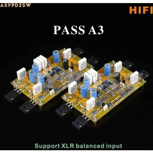 HIFI PASS A3 Single-ended Class A power amplifier 30W+30W Support XLR input PCB/DIY Kit/Finished board