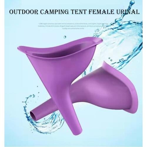 Outdoor Camping Tent Travel Women Urinal Portable Hiking Female Urinal Soft Silicone Disposable Paper Urination Device Stand Up