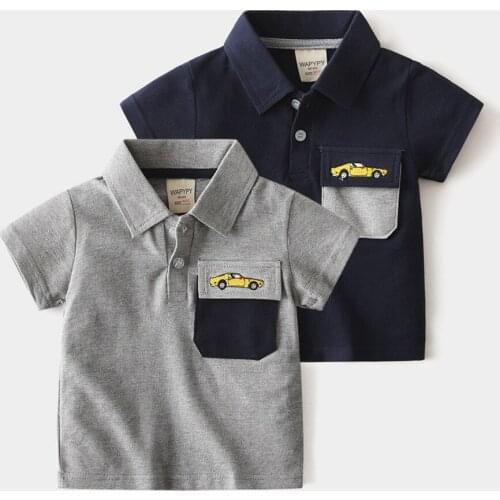 School Polo Shirts Summer Childrens Short Sleeve Baby Boys Polo Shirt Kids Boy Tops tees Cotton Girls Toddler Polo Shirts Gift